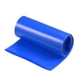 thumbnail image 1 of Uxcell 100mm Flat 1m Blue Heat Shrink Tube Wraps Battery Wrap for Big Battery Pack, 1 of 5