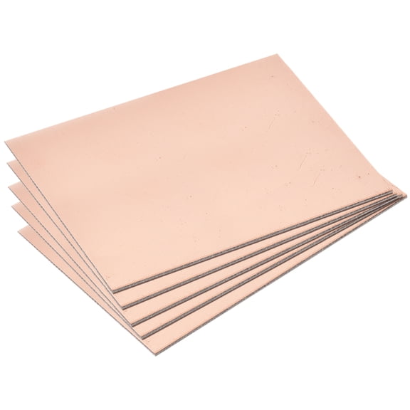 Uxcell 100mm x 70mm x 1mm FR4 Double-Sided PCB Copper Clad Board, 5 Count