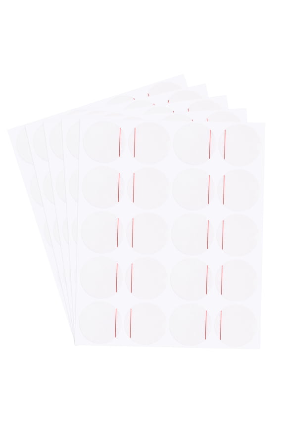 100pack Watch Back Cover Protective Film, 30mm Red Line PE Watch Back Case Protector Film Stickers