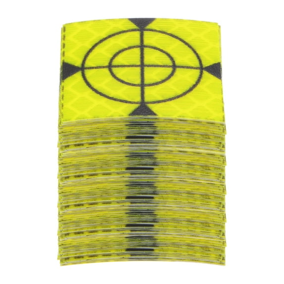 Uxcell 100packs Survey Reflector Sheets 30mm Self-adhesive Survey Target Mark, Green