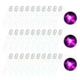 thumbnail image 1 of Uxcell 100Pcs 0.12" LED Diode Lights Pink Round Transparent DC 3.0-3.2V High Brightness Lighting Bulb Lamps for Electronics Components, 1 of 4