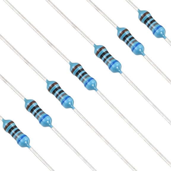 Uxcell 100pcs 680 Ohm Resistor, 1/4W (0.25W) Metal Film Fixed Resistor, Tolerance 1% Resistors, ROHS Certificated