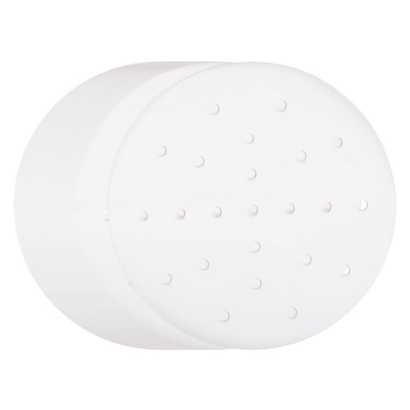 Uxcell 100pcs Air Fryer Liners 7.5 Inch Round Bamboo Steamer Liners with Holes Non-Stick Perforated Parchment Paper Sheets Disposable Steamer Paper for Air Fryers Steaming Basket, White