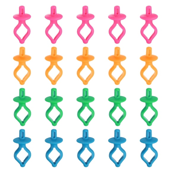 Uxcell 100pcs Bobbin Holder for Thread Spools on Spool Top for Type A& l and m Bobbins Preventing Thread 4 Colors