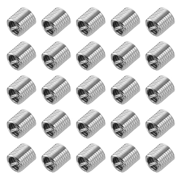 Uxcell 100pcs M4 x 0.7 2D Wire Thread Inserts 304 Stainless Steel Helical Type Repair Kit