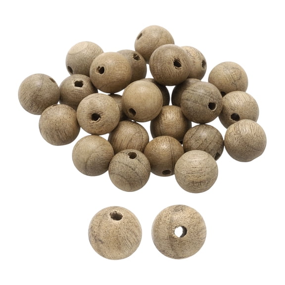 Uxcell 100pcs Natural Wooden Beads 8mm Golden Silky Wood Round Polished Loose Bead Smooth Spacer Balls Beading for Jewelry Making Bracelets Necklace Earrings Craft DIY