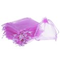 thumbnail image 1 of Uxcell 100pcs Organza Bags 2x3 Inch Drawstring Favor Pouches Sheer Mesh Bag for Gift Jewelry Wedding Party White Dark Purple 4 inch x 5 inch, 1 of 7