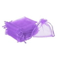 thumbnail image 1 of Uxcell 100pcs Organza Bags 2x3 Inch Drawstring Favor Pouches Sheer Mesh Bag for Gift Jewelry Wedding Party White Purple 4 inch x 5 inch, 1 of 7