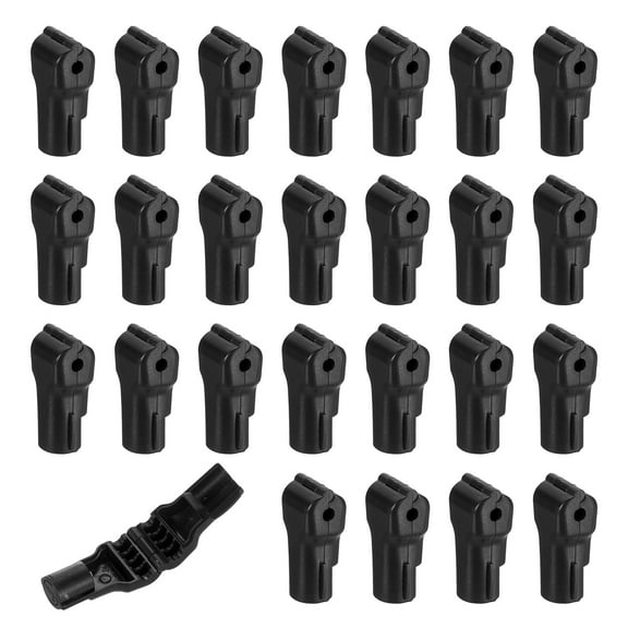 Uxcell 100 Pcs Peg Hook Locks Stop Locks 0.16'' ABS Pegboard Display Hook Security Lock Anti Theft Stop Locks Black