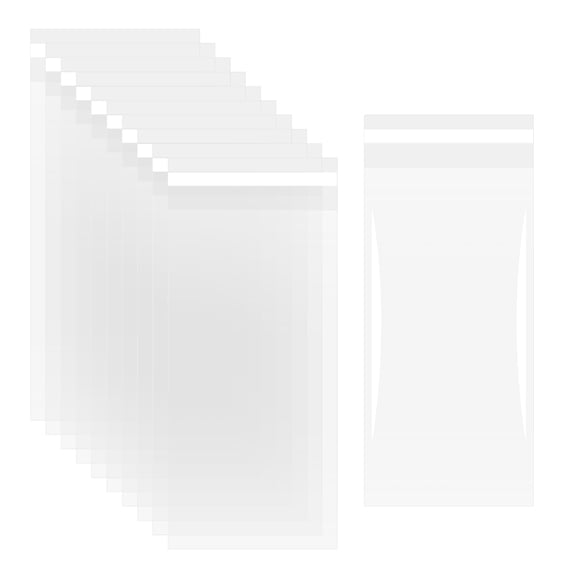 Uxcell 100pcs Self Sealing Cello Bags, 2x3.9-inch Clear Resealable Self Adhesive Bags for Cookie Clothes Packaging