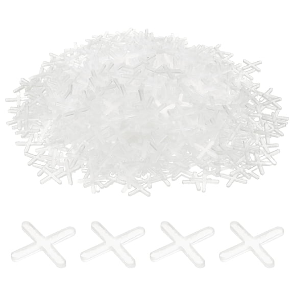 Uxcell 100pcs Tile Spacers 2.5mm Hard Plastic Cross Tiles Leveler Spacer Installation Ceramic Spacing Clips