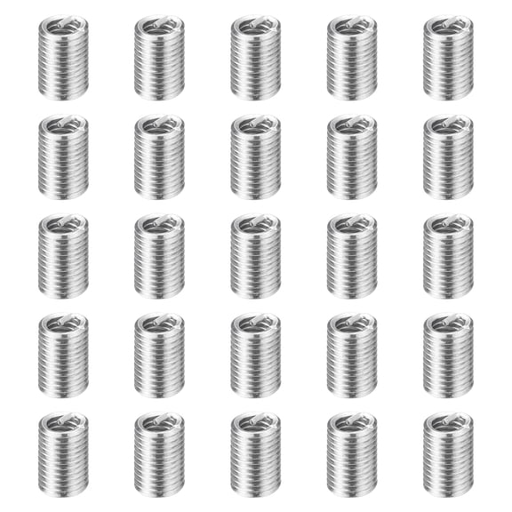 Uxcell 100pcs Wire Thread Inserts M2.0 x 0.4 x 3D Metric Helical Threaded Sleeve