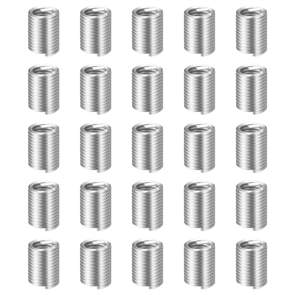 Uxcell 100pcs Wire Thread Inserts M4 x 0.7 x 3D Metric Helical Threaded Sleeve