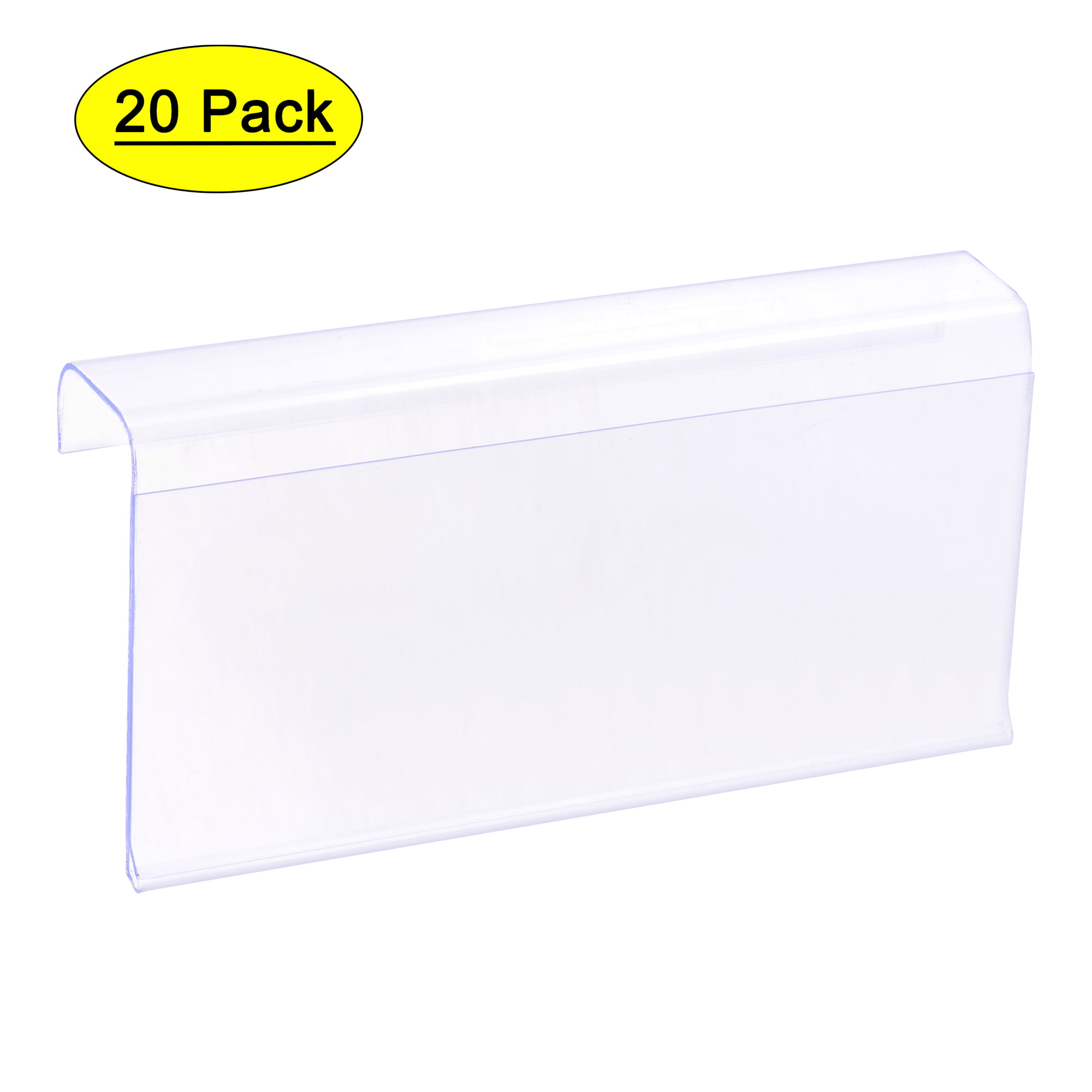 Clear Plastic Flip-Up Shelf Edge Card Holder - 5 1/2L x 3 1/2H