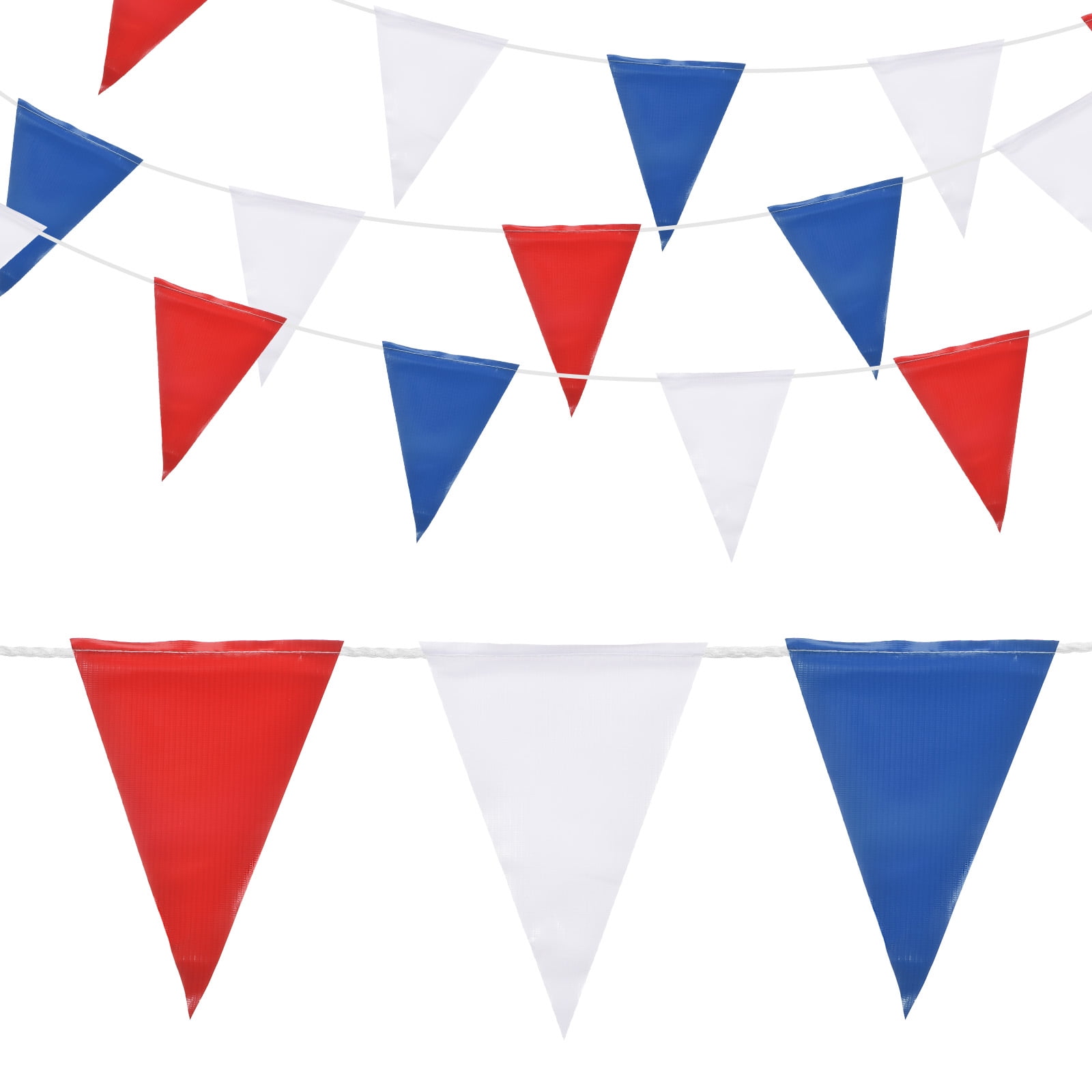 Uxcell 102ft 45pcs Caution Pennant Banner Flags Perimeter Marking ...