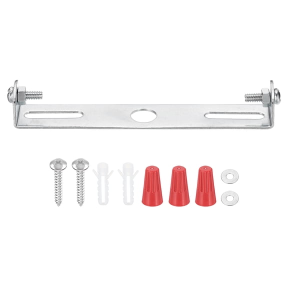 Uxcell 105mm (4.1") Universal Light Fixture Mounting Bracket Kit, 1 Set Light Crossbar Ceiling Light Plate with Screw for Wall Light Ceiling Light Pendant Chandelier