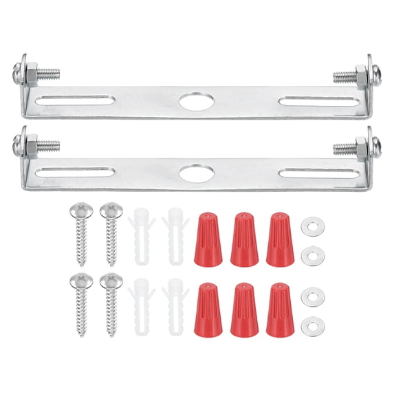 Uxcell 105mm (4.1") Universal Light Fixture Mounting Bracket Kit, 2 Set Light Crossbar Ceiling Light Plate with Screw for Wall Light Ceiling Light Pendant Chandelier