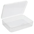 thumbnail image 1 of Uxcell 105x75x25mm Plastic Rectangular Clear Storage Container Box with Lid, 12 Pack, 1 of 5