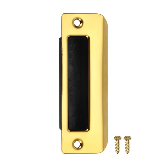 Uxcell 107mm x 38.5mm 201 Stainless Steel Door Latch Deadbolt Strike Plate, Gold