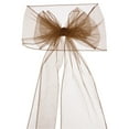 thumbnail image 1 of Uxcell 108 Inch Organza Chair Sashes Bow Sash Chiffon Ribbon Banquet Decoration Brown 25 Pack, 1 of 6