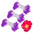 thumbnail image 1 of Uxcell 1080 Pack Double Heads Flower Stamen-1mm Artificial Flower Stamen Pistil for DIY Cake Craft(Dark Purple), 1 of 8