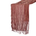 thumbnail image 1 of Uxcell 10Ft Cheesecloth Table Runner 35 x 118 Inch Rustic Gauze Tablecloth, Terracotta, 1 of 6