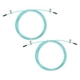 thumbnail image 1 of Uxcell 10Ft Speed Jump Rope Replacement Cable 2.5mm Professional Skipping Rope Steel Wire Green 2 Pack, 1 of 6