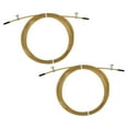 thumbnail image 1 of Uxcell 10Ft Speed Jump Rope Replacement Cable 2.5mm Professional Skipping Rope Steel Wire Replace Gold Tone 2 Pack, 1 of 6