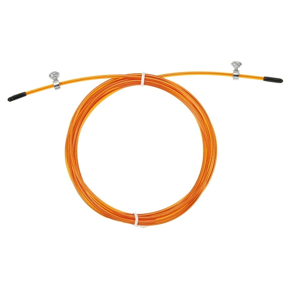 Uxcell 10Ft Speed Jump Rope Replacement Cable 2.5mm Professional Skipping Rope Steel Wire Replace Orange