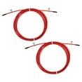 thumbnail image 1 of Uxcell 10Ft Speed Jump Rope Replacement Cable 2.5mm Professional Skipping Rope Steel Wire Replace Red 2 Pack, 1 of 6