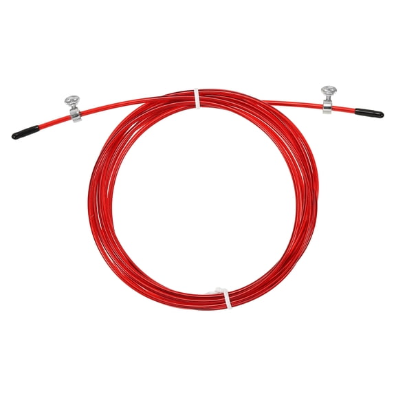 Uxcell 10Ft Speed Jump Rope Replacement Cable 2.5mm Professional Skipping Rope Steel Wire Replace Red