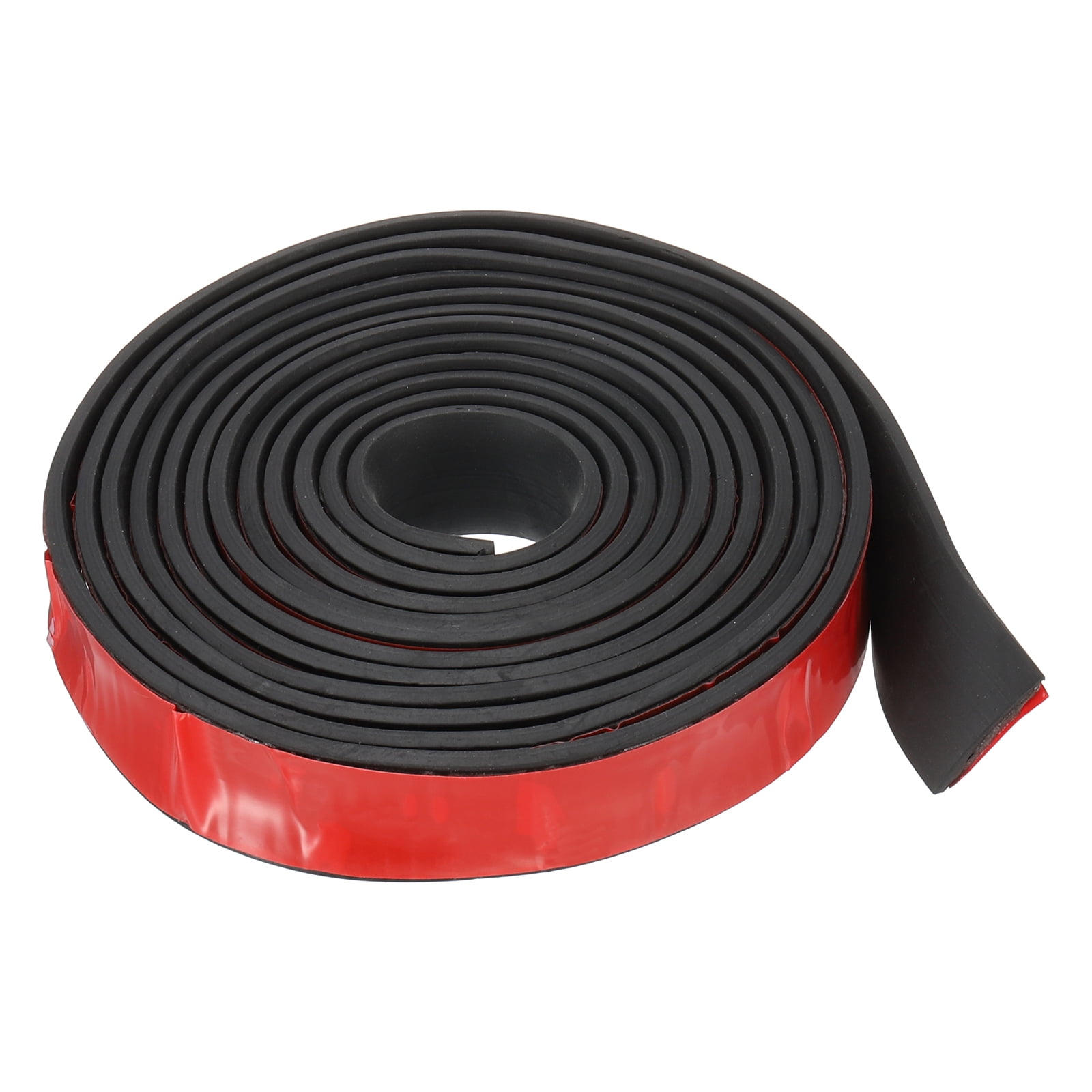 Uxcell 10Ft Weather Stripping Door Seal, 1"W x 1/8"T Rubber Adhesive Seal Strip