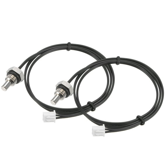 Uxcell 10K 50cm M8 Temperature Sensor Probe NTC Thermal Sensor Probe Cable 2 Pack