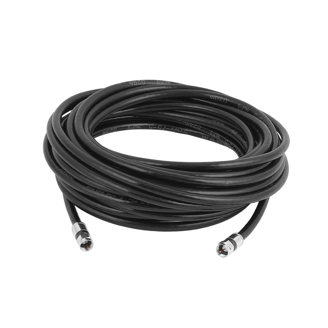 Uxcell 10M 32Ft Black Cable Coax Coaxial HD Satellite Dish TV Antenna Wire British F Connector