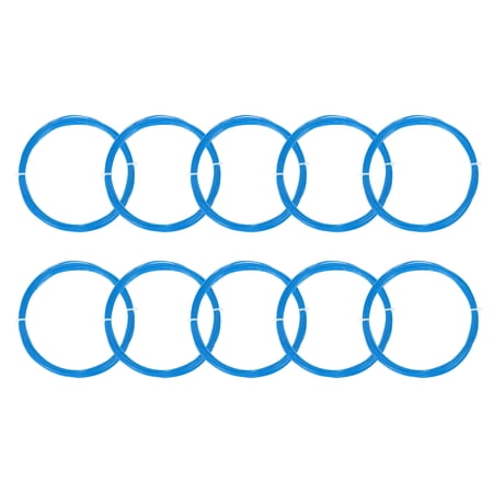 Uxcell 10M High Elastic Nylon Badminton Racket Racquet String, Blue 10 Pack