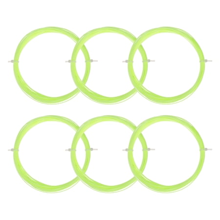 Uxcell 10M High Elastic Nylon Badminton Racket Racquet String, Fluorescent Yellow 6 Pack