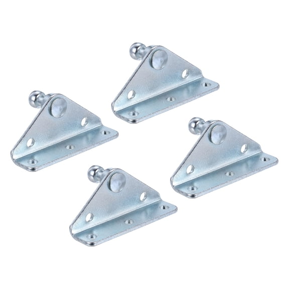 10MM Ball Stud Mounting Bracket, 4PCS Gas Struts Mounting Bracket, Stainless Steel Gas Spring Lift Strut Bracket