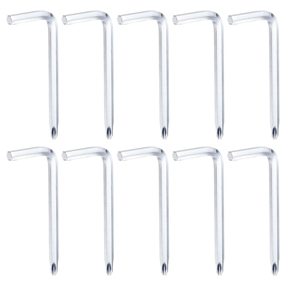 Uxcell 10PCS Offset Screwdriver H4/PH2 4mm Hex Phillips Head L-type Wrench Double Ended Hand Tool for Home Appliance Repair (2.48" x 0.98")
