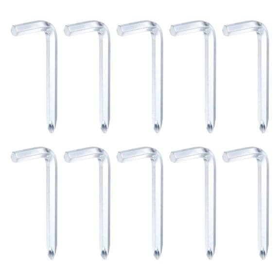 Uxcell 10PCS Offset Screwdriver H5/PH2 6mm Hex Phillips Head L-type Wrench Double Ended Hand Tool for Home Appliance Repair (2.87" x 1.18")