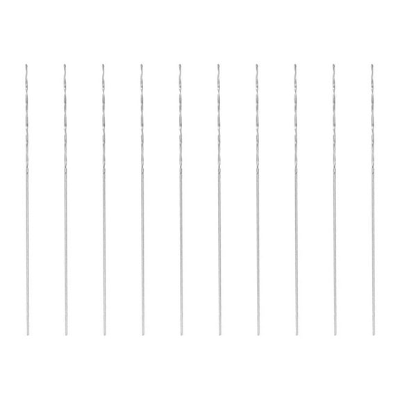 Uxcell 10Pack 0.2mm HSS(High Speed Steel) W6542 Drill Bits, Fully Ground Jobber 21mm Length Drill Bit