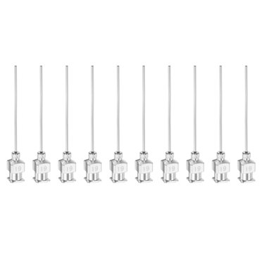100-Pack Stainless Steel Dispensing Needles – 30G 1/2 Inch With Caps For Labs, Glues & Oils