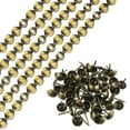 thumbnail image 1 of Uxcell 10Pack 1Meter Glossy Upholstery Tacks Strips Trim Sofa Decorative Nails, Bronze, 1 of 5