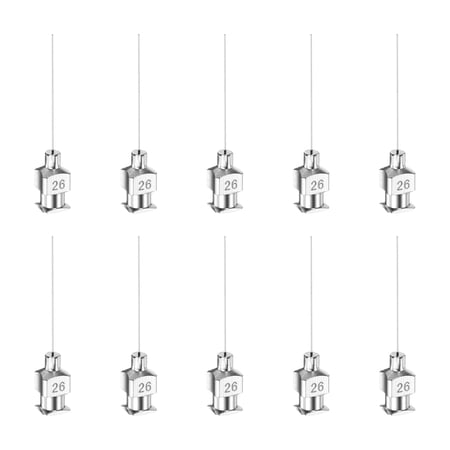 Uxcell 10Pack 26G Stainless Steel Dispensing Needles, 1" Glue Needle Tube Blunt Tip