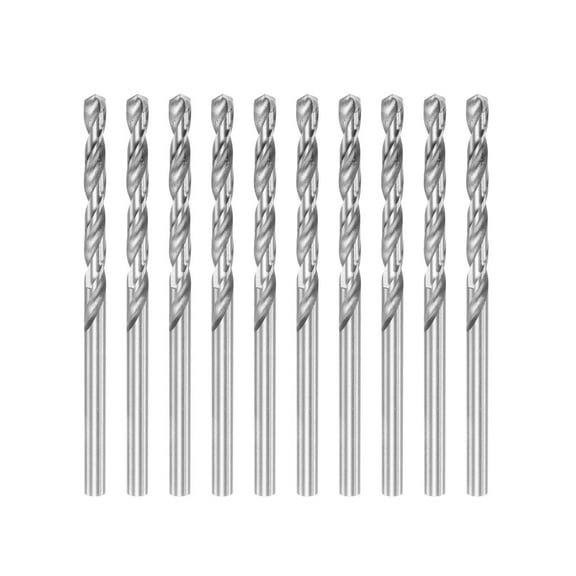 Uxcell 10Pack 3.95mm HSS(High Speed Steel) W6542 Drill Bits, Fully Ground Jobber 74mm Length Drill Bit