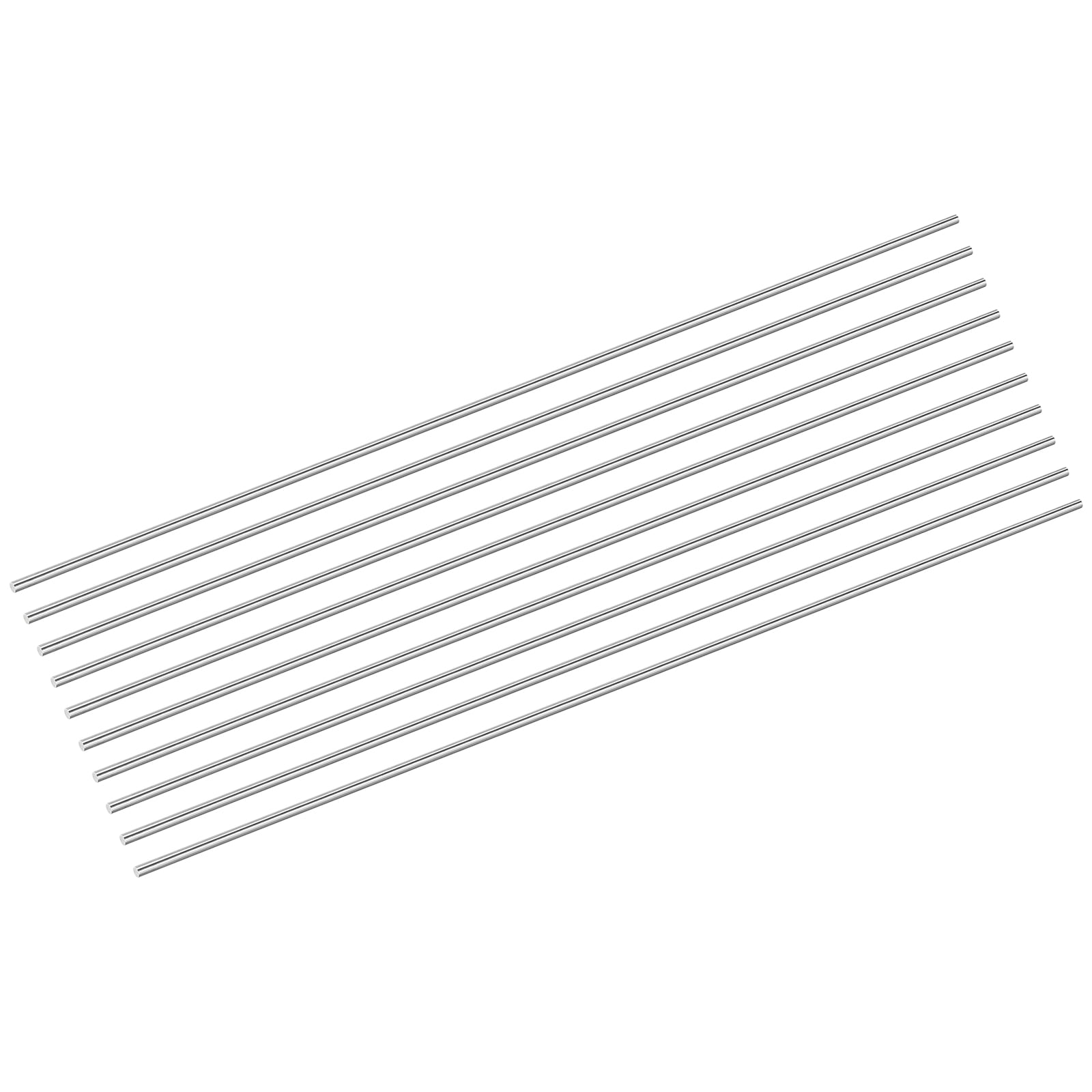 Model Plane Rods Uxcell 10Pack 304 Stainless Steel Rods, 3mm x 305mm Metal Solid Shaft ...