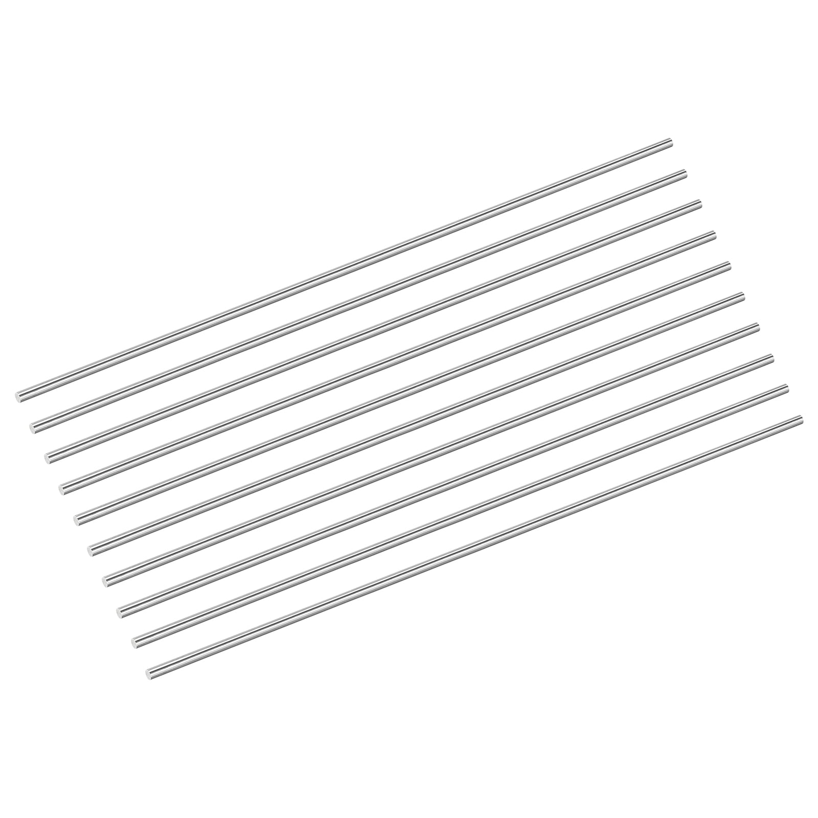 Model Plane Rods Uxcell 10Pack 304 Stainless Steel Rods, 4mm x 356mm Metal Solid Shaft ...