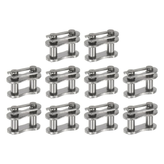 Uxcell 10Pack #35 Chain Master Connector Link Roller 3/8" Pitch Stainless Steel for 06C Chain