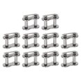 thumbnail image 1 of Uxcell 10Pack #60 Chain Master Connector Link Roller 3/4" Pitch Stainless Steel for 12A Chain, 1 of 6