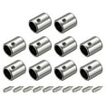 thumbnail image 1 of Uxcell 10Pack 7mm Metal Shoelace Tips Screws Shoelace End Tip Cords End Silver, 1 of 6