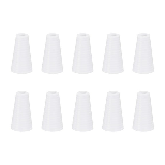 Uxcell 10Pack Cord Knobs, 19mm Window Blind Tassels Plastic Pull Cord Tassel Drops Pull End Pendant for Window Blinds Shade Curtain, White